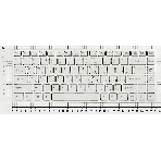 Клавиатура для ноутбука Sony Vaio VPC-Y белый с серебристой рамкой, фото2