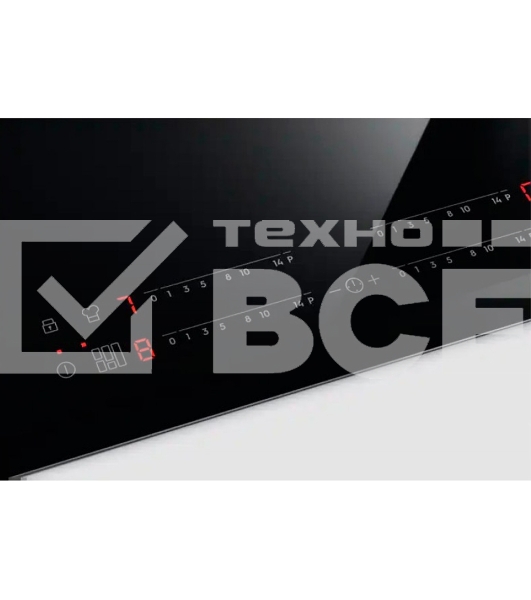 Индукционная варочная панель Electrolux на 4 конфорки, cтеклокерамика, мощность: 7200 Вт, независимая установка, слайдерное управление,размеры (ШхГ): 59x52 см