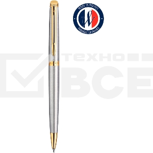 Ручка шариковая Waterman Hemisphere (CWS0920370) Steel GT M син. черн. подар.кор.