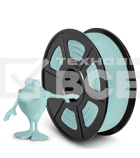 Филамент NVPRINT PLA Matte Powder Blue для 3D печати диаметр 1.75мм  длина 330 метров  масса 1 кг