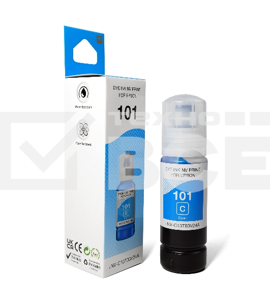 Чернила 101 (NV-C13T03V24A)  для Epson L4150  (70 мл) Cyan совместимые