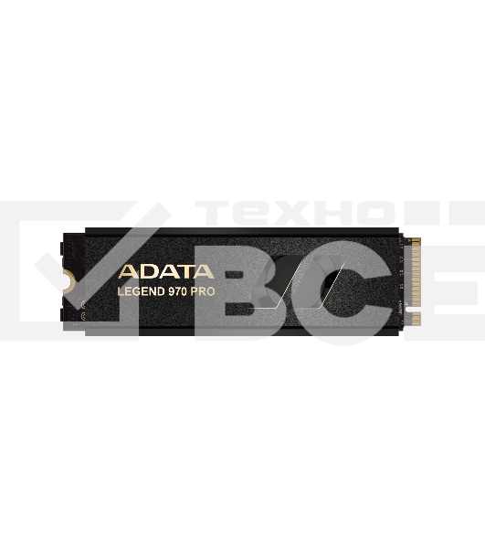 Накопитель SSD ADATA Legend 970 Pro, 1000 Гб, M.2 2280, PCIe 5.0 x4, NVMe 2.0, 3D TLC, R/W 13000/5800 МБ/сек, радиатор с вентилятором