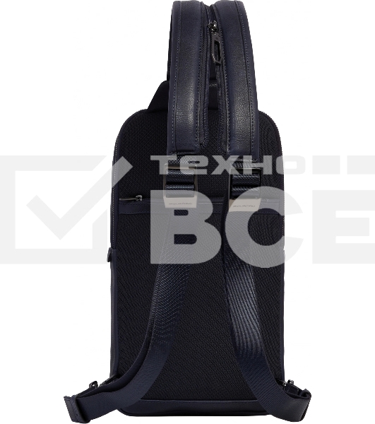 Рюкзак слинг мужской Piquadro Cronus CA6686S134/BLU кожа синий