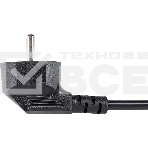 Кабель комп - розетка 220V EU (угловой) 3GX1,5mm2, 1,8m, медь, Telecom, фото2