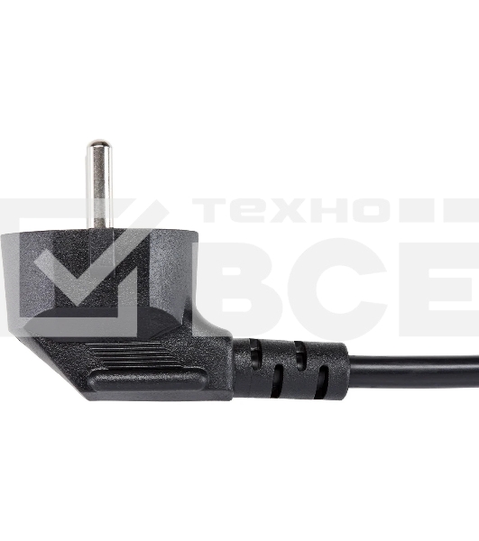 Кабель комп - розетка 220V EU (угловой) 3GX1,5mm2, 1,8m, медь, Telecom