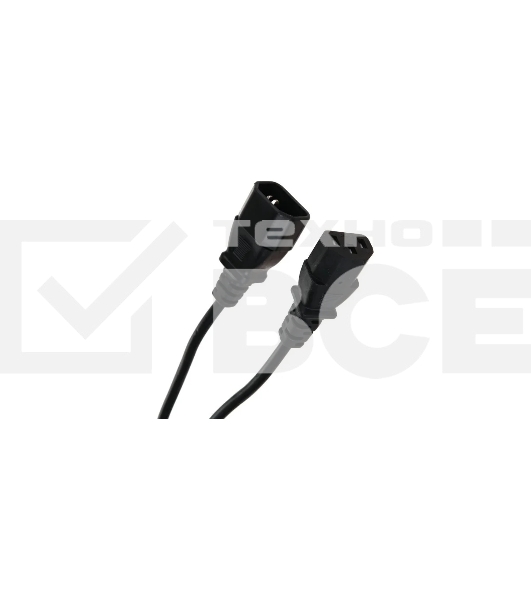 Кабель UPS -> устройство 220V (IEC-320-C13/C14) 1,8м, 3G0,75mm медь, Telecom <TE001-CU0.75-1.8M> 