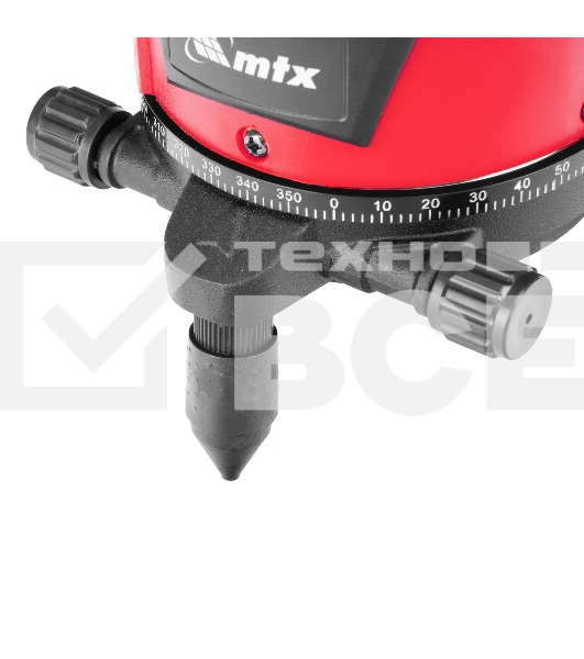 Лазерный уровень MTX MXL RED, 30 м, красный луч, акк. Li 2400 mAh, сумка, резьба 5/8'