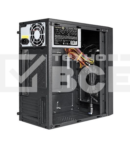 Компьютерный корпус Minitower ExeGate BAA-109U2-AA500 (mATX, БП AA500 с вент. 8см, 2*USB+2*USB 3.0, аудио, черный)