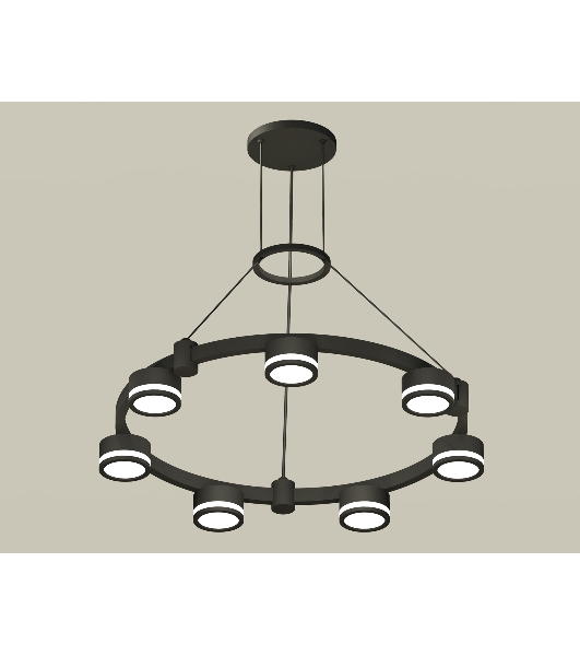 Светильник Ambrella light XR92051600/7 SBK/FR черный песок/белый матовый GX53  (A9205, C9238, N8415)