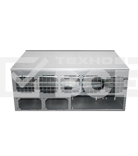 Корпус для майнинга Exegate EX270772RUS Pro 13-430 <без БП, 2*USB, 5*fan 120мм, места под: 13 видеокарт, 2 БП>
