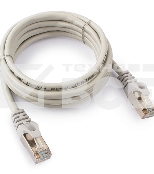 Патч-корд FTP Cablexpert кат.5e, 2м, литой, многожильный (серый)