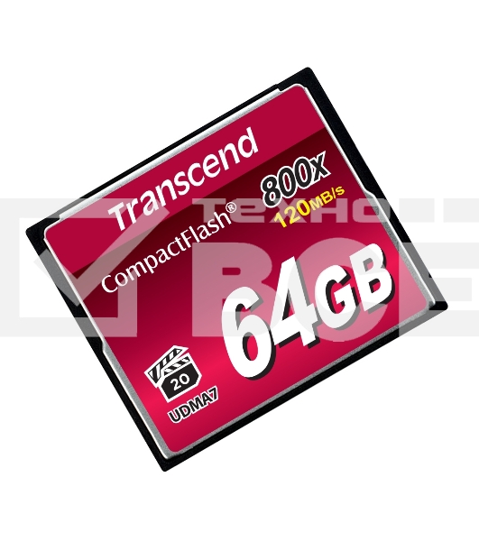 Флеш карта CF 64Gb Transcend, 800X