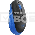 Мышь беспроводная Logitech M190 черный/синий, 1000 dpi, радиоканал, USB, кнопки - 3, фото8