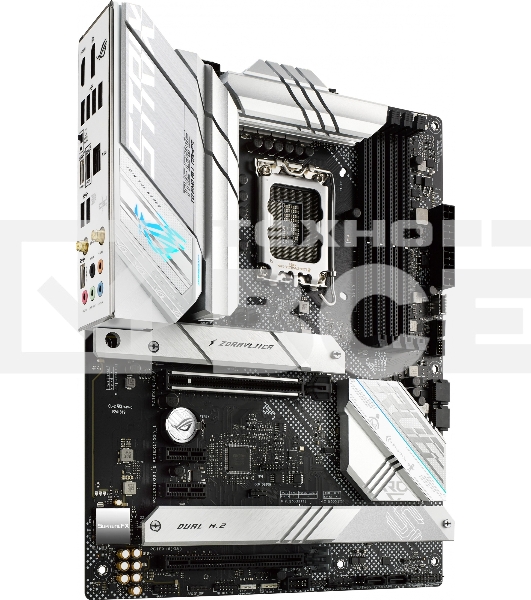 Материнская плата ASUS ROG STRIX B660-A GAMING WIFI D4, LGA 1700, Intel B660, 4xDDR4, 4xSATA, 3xM.2, 1xPCIe 5.0 x16, 1xPCIe 3.0 x4, 1xHDMI, 1xDP, 1x 2.5Gb LAN, 1xUSB-A 3.2 Gen 2, 2xUSB-A 3.2 Gen 1, 4xUSB 2.0, 5x3.5 мм, 7.1, Standard-ATX