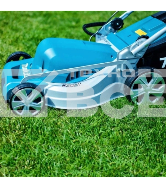 Газонокосилка Makita ELM4121 1600Вт,41см,7уровн,20\75мм,50л,14.5кг,кор,сталь,2Cut,инд заполнения,мульчирование