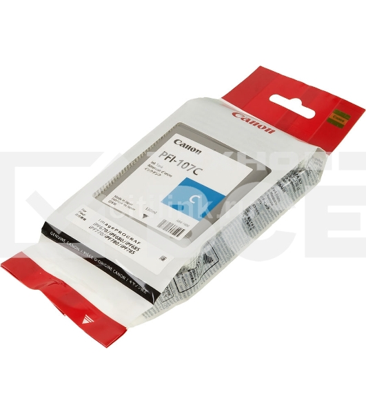 Картридж струйный Canon PFI-107C (6706B001) голубой (130 мл) для Canon iP F680/685/780/785