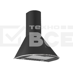 Вытяжка Elikor Омега 60П-650-К3Д КВ II М-650-60-61 черный/нерж 943890