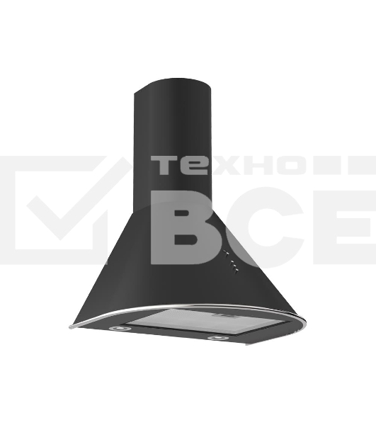 Вытяжка Elikor Омега 60П-650-К3Д КВ II М-650-60-61 черный/нерж 943890