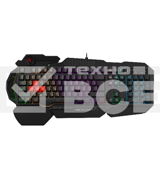 Клавиатура A4Tech Bloody B310N черный USB Multimedia for gamer LED (подставка для запястий) (B310N)