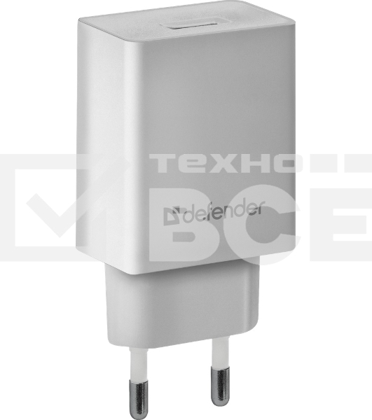 Сетевой адаптер Defender 1xUSB, 5V/2.1А , белый (UPA-21) (83571)