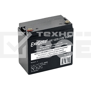 Аккумуляторная батарея ExeGate DT 1233 (12V 33Ah, под болт М6)