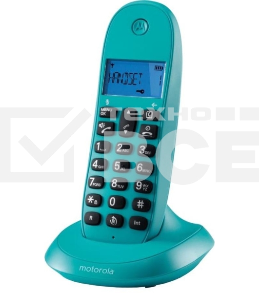 Радиотелефон Dect Motorola C1001LB+ бирюзовый