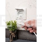 Розетка 1-мест. СП с/з с крышкой 16А бел. с защ. штор. IP44 EKF ERR16-029-100-44 EKF Минск, фото2