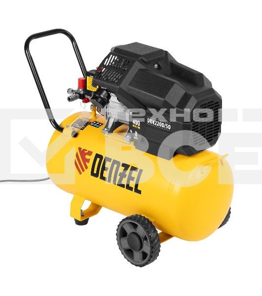 Компрессор воздушный DKV2200/50,Х-PRO  2,2 кВт, 400 л/мин, 50 л Denzel