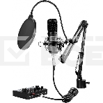 Микрофон проводной Оклик SM-600G 2.5м черный, фото11