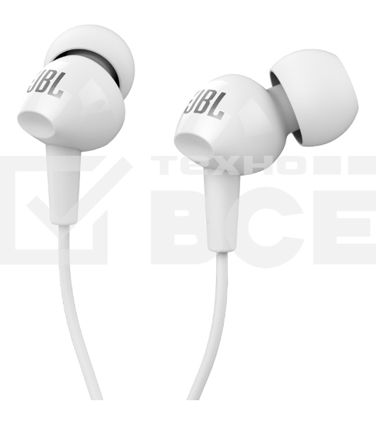 Наушники JBL C100SIU белый