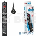 Сетевой фильтр BURO Сетевой фильтр, 6 розеток, 5 метров, (BU-SP5_USB_2A-B) черный {992320}, фото7