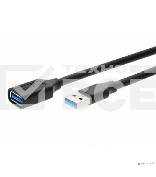 Кабель удлинительный USB3.0 Am-Af 1m Telecom черный (TUS708-1M)