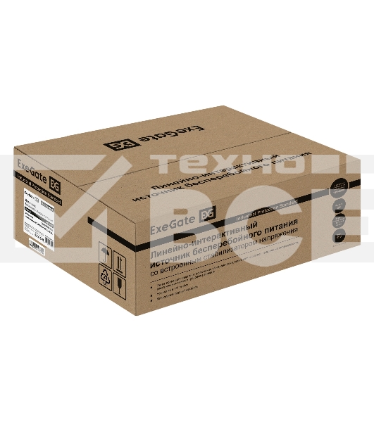 Источник бесперебойного питания ExeGate ServerRM UNL-2000.LCD.AVR.2SH.3C13.USB.2U <2000VA/1200W, Color LCD, AVR, 2*Schuko+3*C13, USB, 2U, установка в стойку, Black>