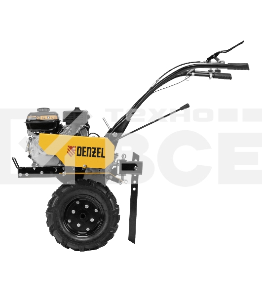 Мотоблок Denzel DPT-170, 7 л.с., ремен.сцеп, шир 85 см, глуб 35 см,фрез 3х3,ШОМ,скор 2В/1Н,кол 8