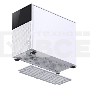 Корпус без блока питания Case JONSBO D31 MESH SCREEN, Mini-Tower, TG, no fans, 1xUSB-A 3.0 + 1xUSB-C 3.2, mATX, mDTX, mITX White