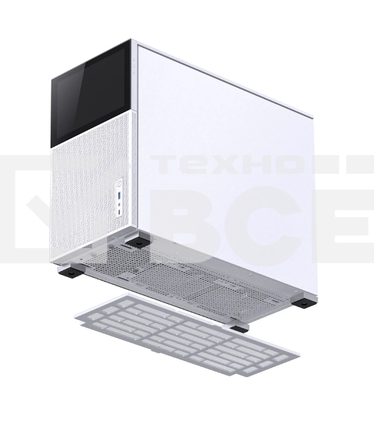Корпус без блока питания Case JONSBO D31 MESH SCREEN, Mini-Tower, TG, no fans, 1xUSB-A 3.0 + 1xUSB-C 3.2, mATX, mDTX, mITX White