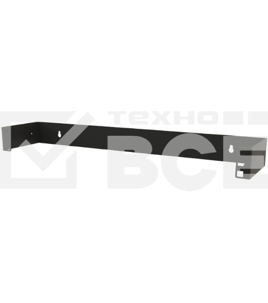 Кронштейн телекоммуникационный Hyperline BW19-1U-110F-RAL9005 настен. 1U 19