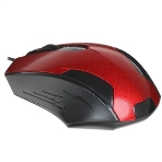 Мышь проводная Qumo Office M14 красный, 1000 dpi, USB, кнопки - 3, фото4