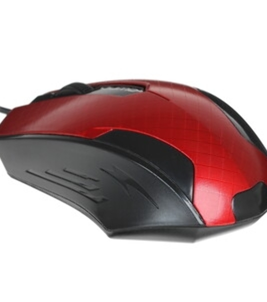 Мышь проводная Qumo Office M14 красный, 1000 dpi, USB, кнопки - 3
