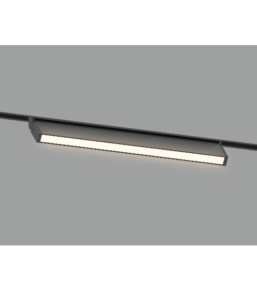 Трековый светильник GL2350 BK черный IP20 10W 3CCT 3000/4200/6400K 48V 200*10*73