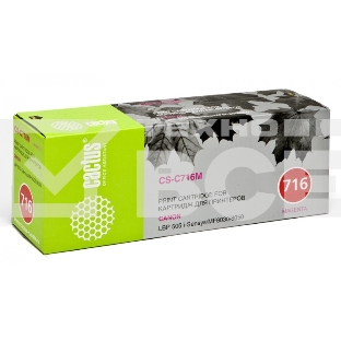 Картридж лазерный Cactus CS-C716M пурпурный (1500 стр.) для Canon i-Sensys MF8030/MF8030cn/MF8050/LBP 5050