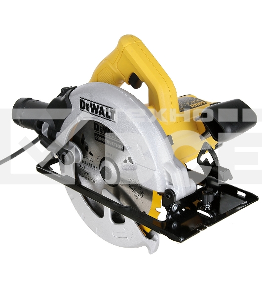 Пила циркулярная DeWalt DWE560K 1350Вт 5500об/мин 184x16мм макс.пропил 65мм в кейсе