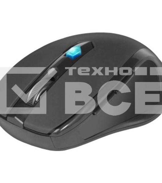 Мышь беспроводная Defender Ultra MM-315 черный, 1600 dpi, радиоканал, USB, кнопки - 6