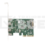 Контроллер ExeGate EXE-313 PCI-Ex4, 2*USB3.1 Type-C ext, разъем доп.питания (OEM), фото5