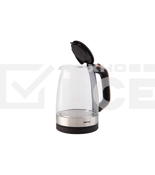 Чайник Centek CT-0065 <Beige> стекло, 1.7л 2200Вт, LED-подсветка, мерная шкала, защита от вкл б/воды