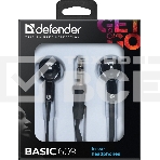 Наушники Defender вставки Basic 609 черный/белый, фото8