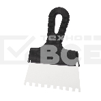 Шпатель фасадный Rexant 150 мм зуб 8х8 нержавеющая сталь, пластмассовая рукоятка, фото4