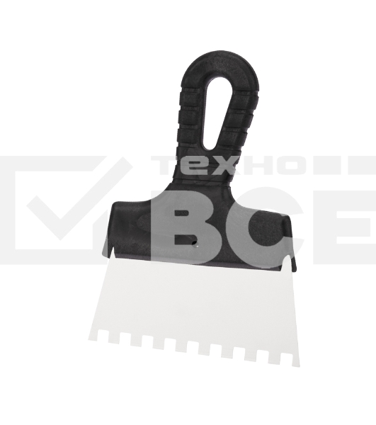 Шпатель фасадный Rexant 150 мм зуб 8х8 нержавеющая сталь, пластмассовая рукоятка