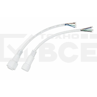 Соединительный кабель (5pin) герметичный (IP67) 5х0.5мм² белый Rexant