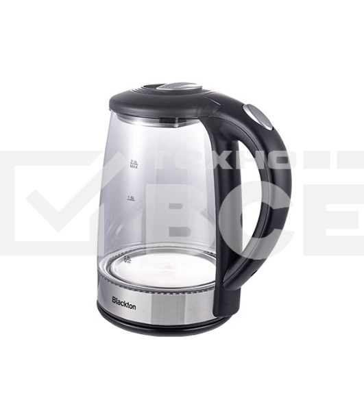 Чайник Blackton Bt KT2026G Черный-Сталь, 1500 Вт, 2.0 л